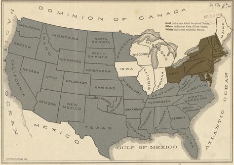 An 1896 map showing the regional divide on the... - Maps on the Web