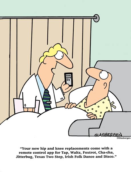 knee replacement cartoons Archives - Glasbergen Cartoon Service