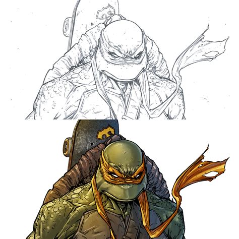 Leonardo Paciarotti [ LeoArtS ]: Teenage Mutant Ninja Turtles: Michelangelo (color)