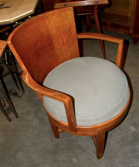 Original Art Deco Swivel Oak Desk Chair | Sold Items Desks & Cabinets | Art Deco Collection