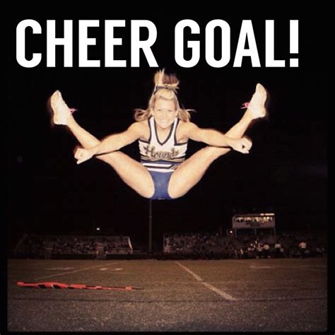 REPIN if a perfect Toe Touch is on your Cheer Goal list! Photo: @madiilouu For tons of tips to ...