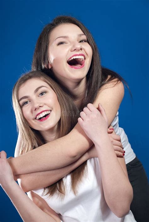 Girls Friend Hugging Each Other Looking Cool Stock Photos - Free & Royalty-Free Stock Photos ...