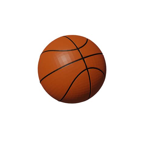 baloncesto 3d realista 13749091 PNG