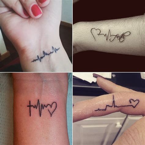 23 Heartbeat Tattoo Ideas With Pictures | PS Beauty