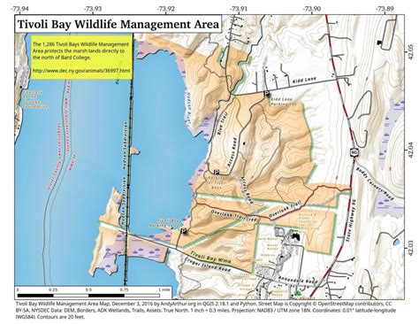 Map: Tivoli Bay Wildlife Management Area | Andy Arthur.org