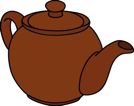 The Brown Ceramic Pot Kitchen Crockery Coffee Vector, Kitchen, Crockery ...