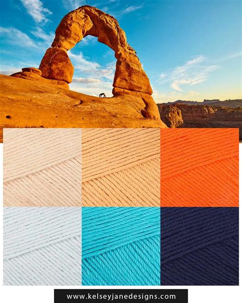 Yarn Color Palettes Inspired by U.S. National Parks - Kelsey Jane Designs Grand Canyon National ...