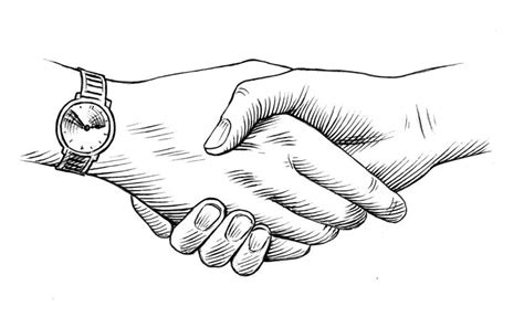 Handshake - Tailored Effect | Mechanical art, Blackwork, Drawings