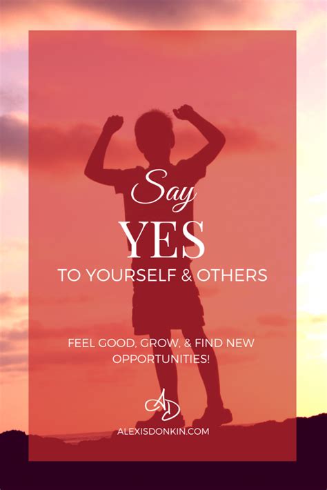 Say Yes To Yourself & Others - Alexis Donkin