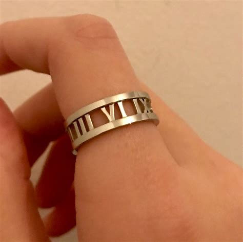 Roman Numeral Ring Roman Numeral Set Roman Numeral Gold | Etsy