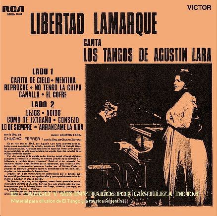 El Tango y sus invitados: Libertad Lamarque con las Orquestas de Chucho ...