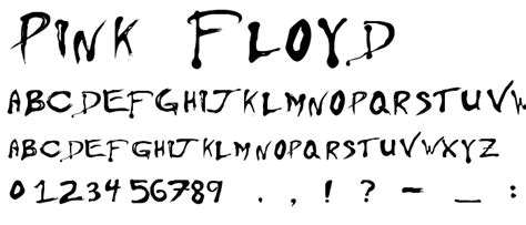 Pink Floyd Free Font Download - Font Supply