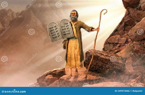 The Ten Commandments: Tablets Of The Law, Tablets Of Stone, Stone Tablets. Book Of Exodus ...