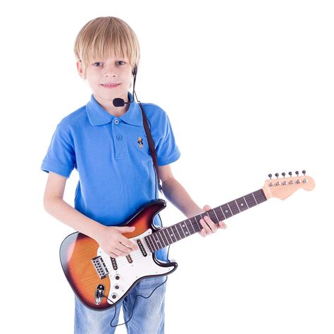 66cm 6 Cuerdas Guitarra Eléctrica de Instrumentos Juguetes Educativos para Niños Infantil ...