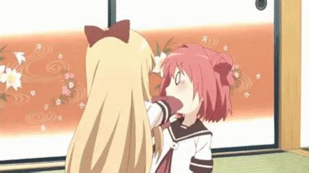 Anime Slap Fight Yuru Yuri GIF | GIFDB.com