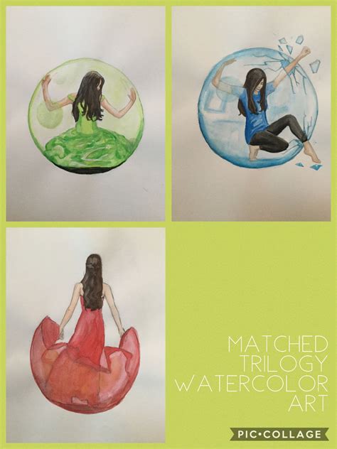 Matched trilogy watercolor art, matched crossed reached, book cover art | Book cover art, Fan ...