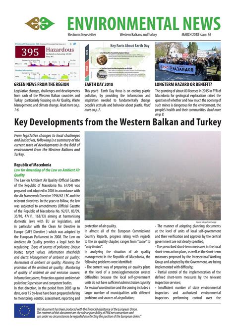 Environmental News - March 2018 Issue by Co-PLAN - Issuu