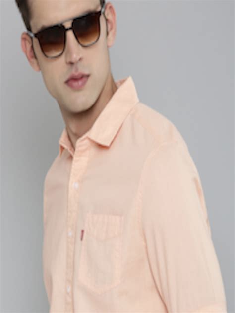 Buy Levis Men Pure Cotton Slim Fit Spread Collar Casual Shirt - Shirts for Men 21922342 | Myntra