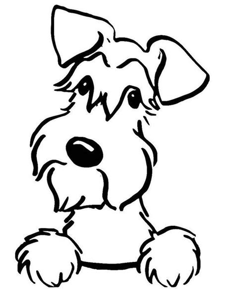 Schnauzer Line Drawing | Free download on ClipArtMag