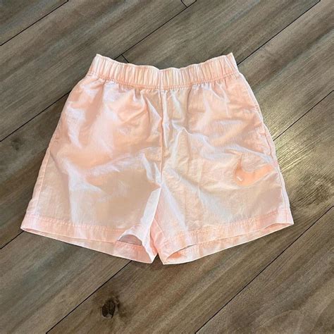 Nike Light Pink Athletic Shorts Men Small 5” Inseam... - Depop