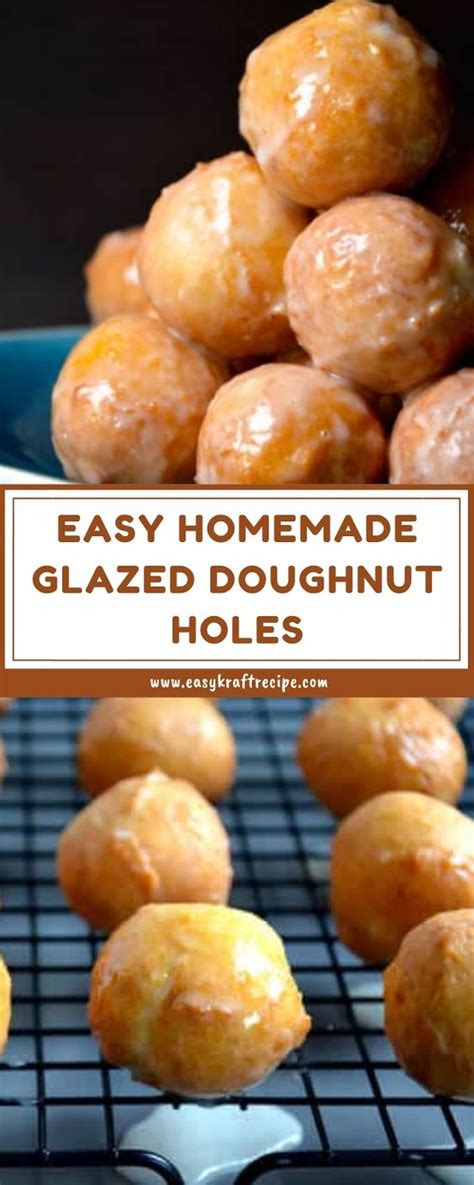 EASY HOMEMADE GLAZED DOUGHNUT HOLES - The Healthy Cake Recipes