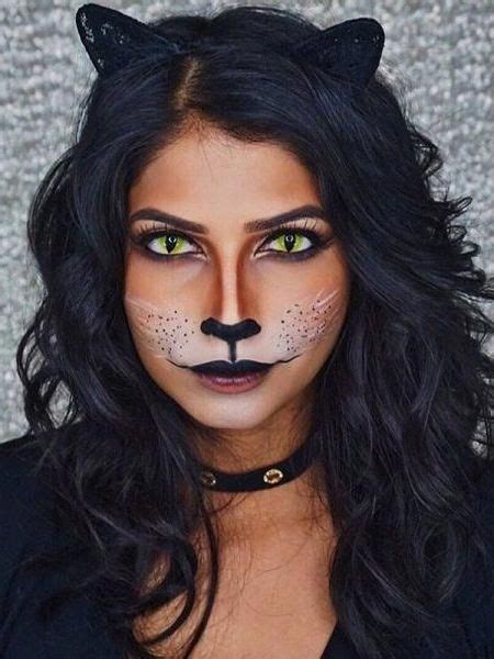 Major Halloween inspo from this black cat makeup tutorial. | Cat halloween makeup, Black cat ...