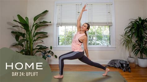 16 Minutes: Home - Day 24 - Uplift | Yoga With Adriene in 2020 | Yoga ...