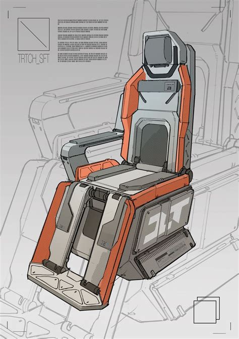 Cockpit Chair 01, Branford Meentzen | Spaceship interior, Sci fi concept art, Sci fi props