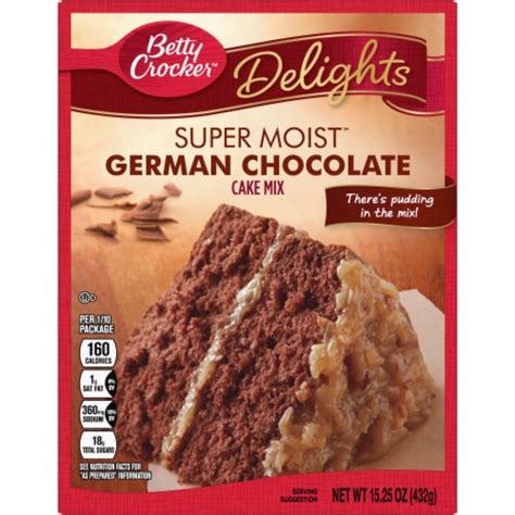 Betty Crocker™ Delights Super Moist™ German Chocolate Cake Mix, 15.25 oz - Pick ‘n Save