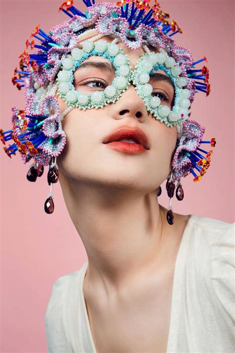 Colorful fairy mask flower headpiece haute couture fashion | Etsy Crochet Mask, Photographie ...