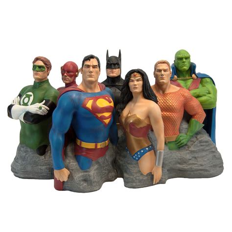 Justice League Original 7 by Alex Ross Fine Art Sculpture - GeekAlerts