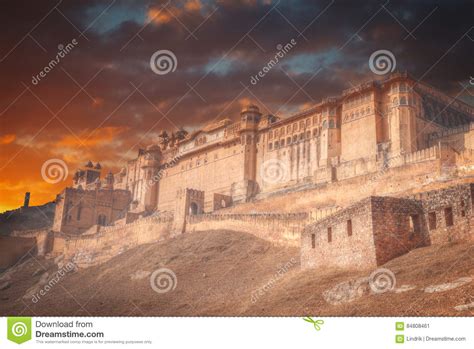 Amber Fort stock image. Image of india, ancient, city - 84808461