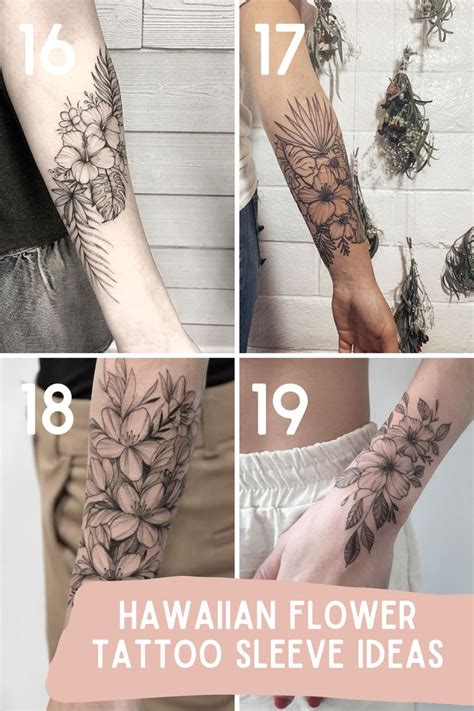 23 Stunning Hawaiian Flower Tattoos + Meaning - tattooglee | Hawaiian ...