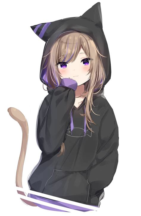 Neko hoodie [Original] : r/awwnime