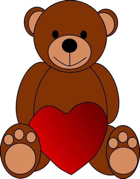 Download Bear, Heart, Love. Royalty-Free Vector Graphic - Pixabay