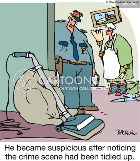 Crime Scene Cartoons and Comics - funny pictures from CartoonStock