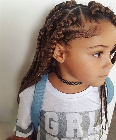 Pin by Kearah Murdock on Girl hair styles | Lil girl hairstyles, Box braids styling, Kids hairstyles