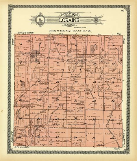 Map of Loraine Township - Art Source International