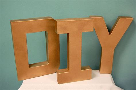 How to DIY Paper Mache Letters | Paper mache letters, Diy paper, Diy