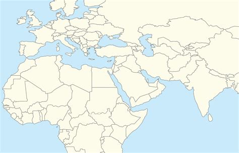 Printable Map Middle East Beautiful Blank Map Middle East With Other Areas Maps Pinterest ...