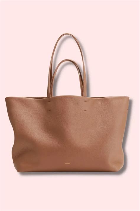 Best Leather Work Tote Bags That Are Stylish And Fit Big Laptops - Pink ...