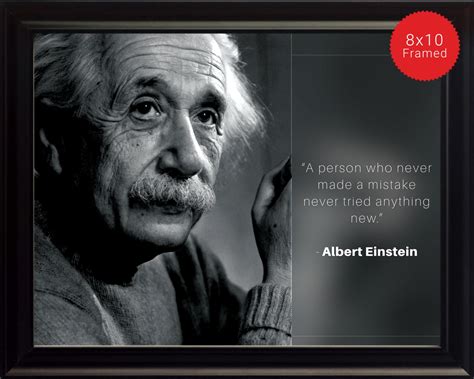 Albert Einstein Photo Picture Poster or Framed Quote A | Etsy