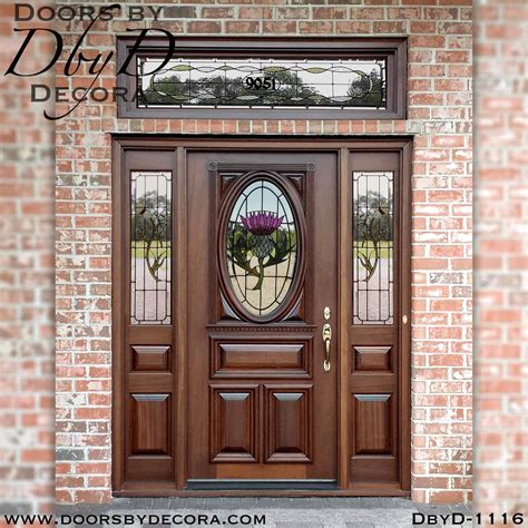 Exterior Wooden Double Entry Doors Oval Glass - Sunnyclan