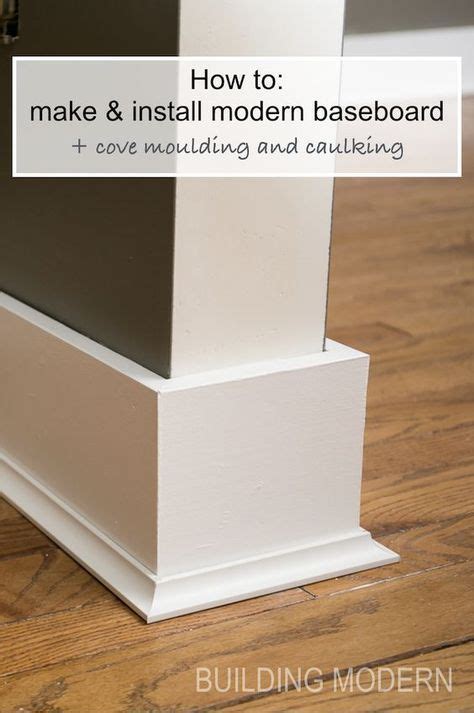 How to make and install modern baseboard