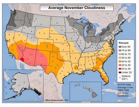 November is the Cloudiest Month of the Year for Parts of Upper Midwest ...