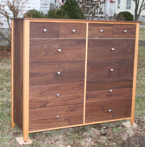 X12520A hardwood 12 Drawer Dresser Inset Drawers Flat - Etsy