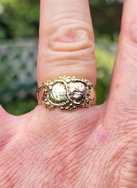 Amazing Estate Find Vintage South Dakota Gold Co. 10k Tri Gold Black ...