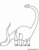 Brachiosaurus 2 Dinosaur Coloring Page Printable sketch template