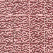 Red Designer Geometric Wallpaper | F&P Interiors