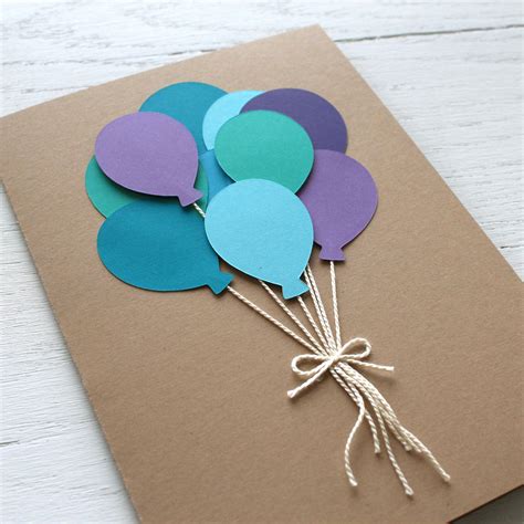 10 simple diy birthday cards rose clearfield - 61 balloon birthday card ...